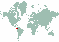 Zancudero in world map